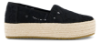TOMS Valencia Rope Platå-Espadrillos Svart 10023046