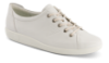 ECCO Damesko med snøre Hvit 20650301007  SOFT 2.0