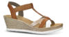 Rieker Damesandal med hæl Brun 61995-81