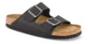 Birkenstock Arizona med Narrow Soft fodseng Oil-læder Sort