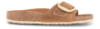 Birkenstock Madrid Big Buckle med Narrow Original fodseng Cognac