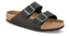 Birkenstock Arizona med Regular Soft fodseng Oil-læder Sort
