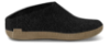 Glerups Tøffel med Skindsål Charcoal