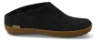 Glerups Hjemmesko med Naturgummisål Charcoal