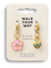 Walk Your Way Blomst Hengelås Charms Gull