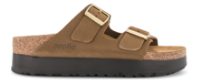 Birkenstock Arizona Flex Platform Original Narrow Nubuck Brun