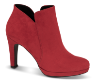 Tamaris kort damestøvle rød 1-1-25316-23