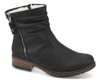 Rieker kort damestøvle sort Z6841-01