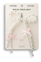 Walk Your Way Perlesløjfe Charm Sølv