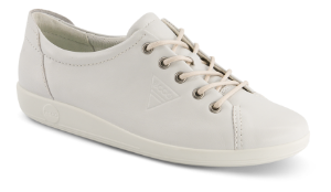 ECCO Damesko med snøre Hvit 20650301007  SOFT 2.0