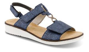 Rieker Damesandal Blå 63687-14