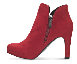 Tamaris kort damestøvle rød 1-1-25316-21