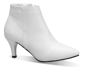 Duffy kort damestøvlett hvid 97-85601