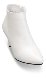 Duffy kort damestøvlett hvid 97-85601