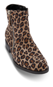 B&CO kort damestøvlett leopard
