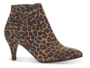 Duffy kort damestøvle leopard 97-85601
