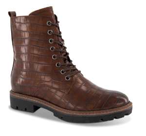 Marco Tozzi kort damestøvle brun 2-2-25233-35