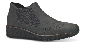 Rieker kort damestøvlett grå 537Z3-45