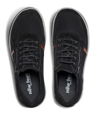 New Feet Kraftig herresko Sort 261-40-810