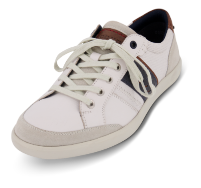 Odiin herresneaker hvit/brun