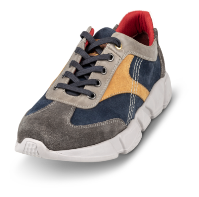 Odiin herresneaker grå/blå/gul