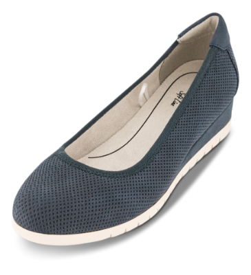 Jana Softline Ballerina Blå 8-22361-46