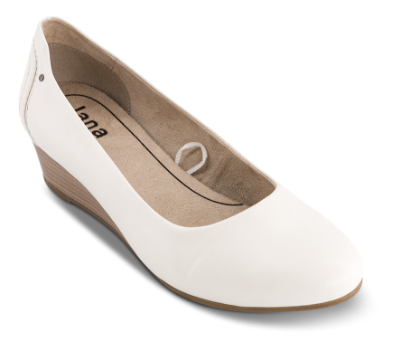 Jana Softline Ballerina Hvid 8-22376-42