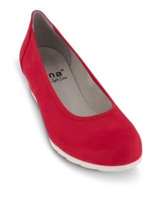 Jana Softline damepumps rød 8-8-22363-24