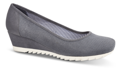 B&CO damepump denimblå