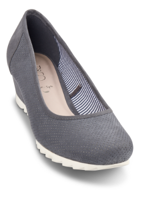 B&CO damepump denimblå