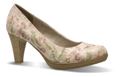 Marco Tozzi damepump beige multi 2-2-22411-32