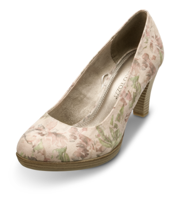 Marco Tozzi damepump beige multi 2-2-22411-32