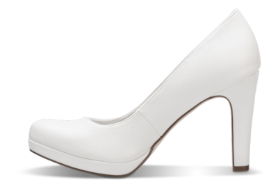 Tamaris damepump hvit 1-1-22426-22