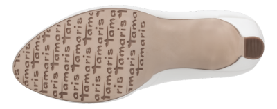 Tamaris damepump hvit 1-1-22426-22