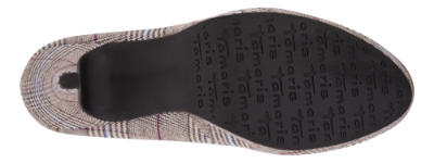 Tamaris damepump gråternet 1-1-22407-23