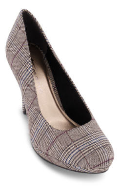 Tamaris damepump gråternet 1-1-22407-23