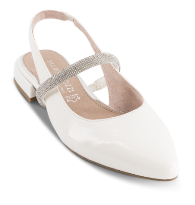Marco Tozzi Ballerina Hvit 2-89600-44