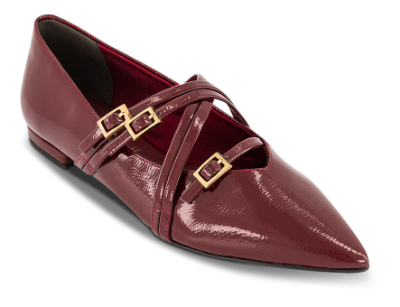Tamaris Mary Jane Ballerina Bordeaux 1-22160-45