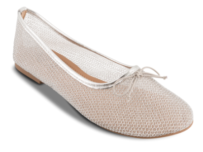 NOË Collection Mesh Ballerina Sølv 2416101702