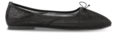 NOË Collection Mesh Ballerina Sort 2416101710