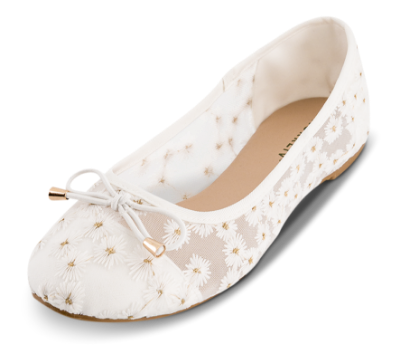 Norrliv Mesh Ballerina Hvid 2416102290