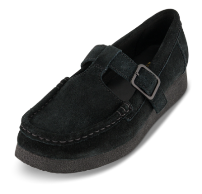 Clarks Wallabee T-Bar Sko Sort CL26183153