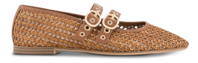Tamaris Mary Jane Ballerina Cognac 1-22144-46