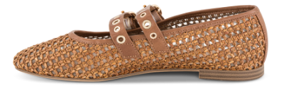 Tamaris Mary Jane Ballerina Cognac 1-22144-46