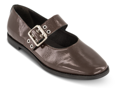 Cashott Mary Jane Ballerina Brun 61252402