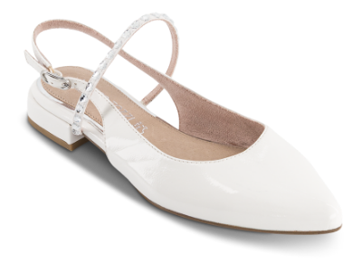 Marco Tozzi Slingback Ballerina Hvid 2-89400-46 418