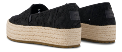 TOMS Valencia Rope Platå-Espadrillos Svart 10023046