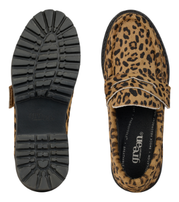Green Comfort Berlin Balou Penny Loafer Leopard 229009Q82