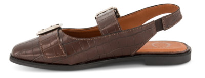 Cashott Slingback Mary Jane Ballerina Brun 61252515