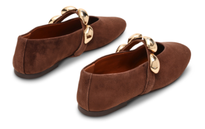 Steve Madden Poppin Mary Jane Ballerina Brun